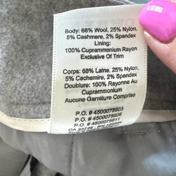 ARITZIA WILFRED JALLADE Light Gray Belted Trousers (US 0) - Picture 9 of 9